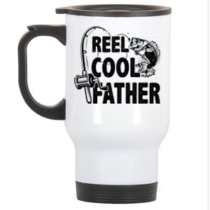 Family Lover Reel Cool Father Fishing Fisher Fisher Gift Stainless Steel Travel Mug