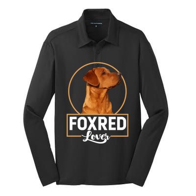 Foxred Lover Redfox Labrador Retriever Fox Red Gift Silk Touch Performance Long Sleeve Polo