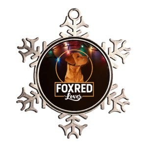 Foxred Lover Redfox Labrador Retriever Fox Red Gift Metallic Star Ornament