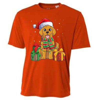 Funny Labrador Retriever Christmas Lights Xmas Lab Dog Lover Great Gift Cooling Performance Crew T-Shirt