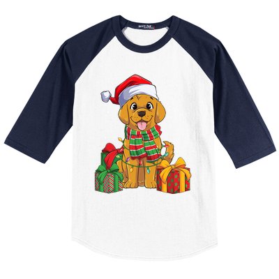 Funny Labrador Retriever Christmas Lights Xmas Lab Dog Lover Great Gift Baseball Sleeve Shirt