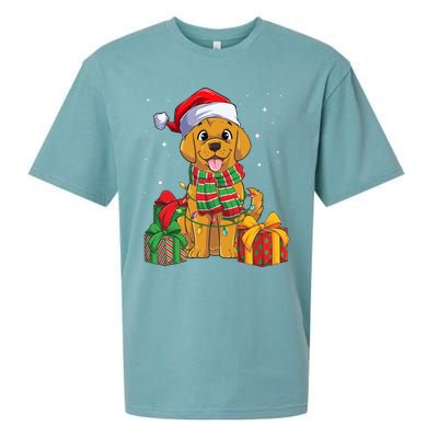 Funny Labrador Retriever Christmas Lights Xmas Lab Dog Lover Great Gift Sueded Cloud Jersey T-Shirt