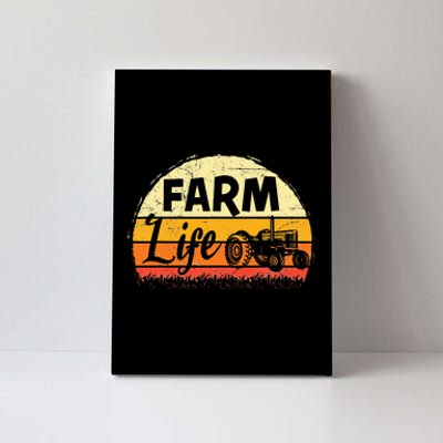 Farm Life Rancher Barnyard Harvest Farming Barn Cattle Canvas