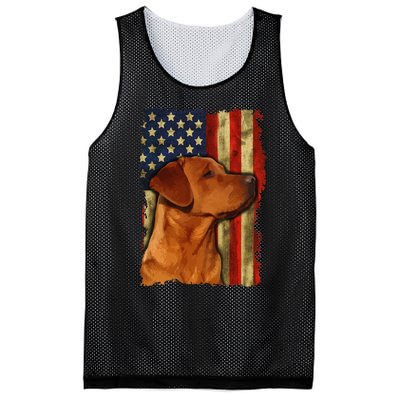 Foxred Labrador Retriever US Flag Fox Red Labrador Dog Lover Mesh Reversible Basketball Jersey Tank