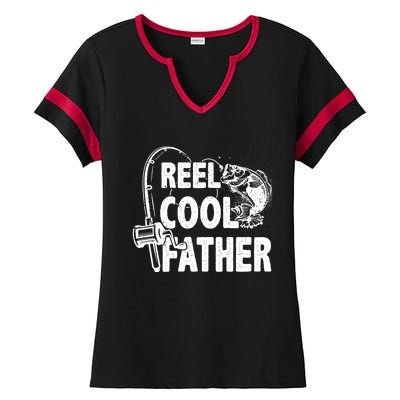 Family Lover Reel Cool Father Fishing Fisher Fisher Funny Gift Ladies Halftime Notch Neck Tee