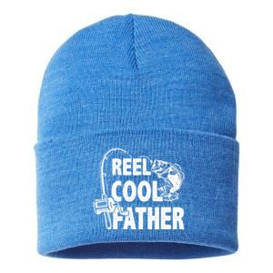 Family Lover Reel Cool Father Fishing Fisher Fisher Funny Gift Sustainable Knit Beanie