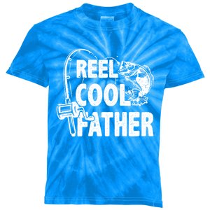 Family Lover Reel Cool Father Fishing Fisher Fisher Funny Gift Kids Tie-Dye T-Shirt