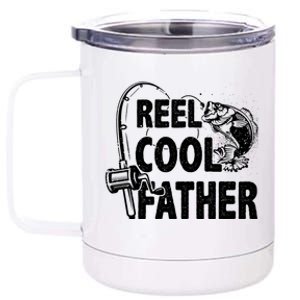 Family Lover Reel Cool Father Fishing Fisher Fisher Funny Gift 12 oz Stainless Steel Tumbler Cup