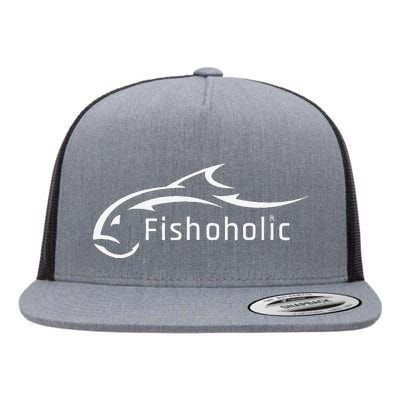 Fish Logo Represents All Fish & Fishing Enthusiasts Flat Bill Trucker Hat