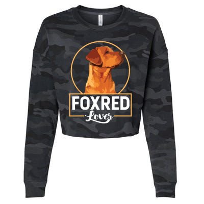 Foxred Lover Redfox Labrador Retriever Fox Red Cropped Pullover Crew