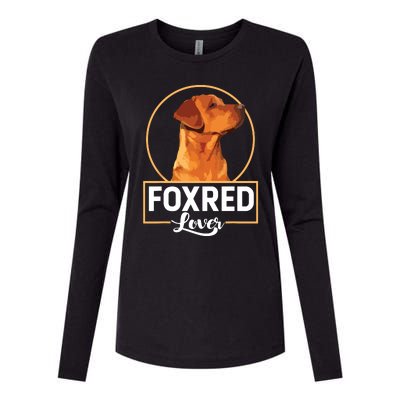 Foxred Lover Redfox Labrador Retriever Fox Red Womens Cotton Relaxed Long Sleeve T-Shirt