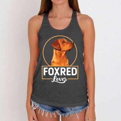 Foxred Lover Redfox Labrador Retriever Fox Red Women's Knotted Racerback Tank