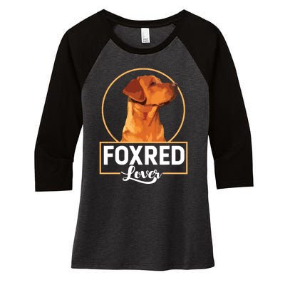 Foxred Lover Redfox Labrador Retriever Fox Red Women's Tri-Blend 3/4-Sleeve Raglan Shirt