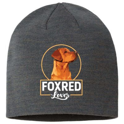 Foxred Lover Redfox Labrador Retriever Fox Red Sustainable Beanie