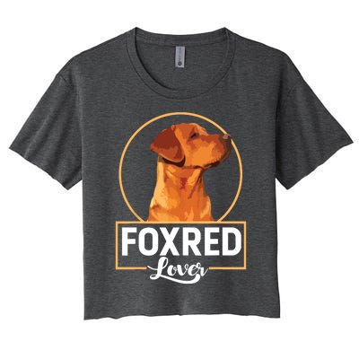 Foxred Lover Redfox Labrador Retriever Fox Red Women's Crop Top Tee