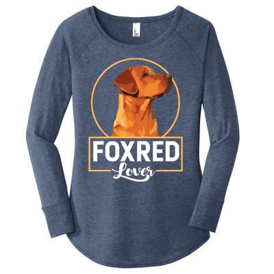 Foxred Lover Redfox Labrador Retriever Fox Red Women's Perfect Tri Tunic Long Sleeve Shirt