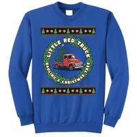 Funny Little Red Truck Hauling A Christmas Tree For Everyone Gift Sweatshirt