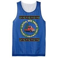 Funny Little Red Truck Hauling A Christmas Tree For Everyone Gift Mesh Reversible Basketball Jersey Tank