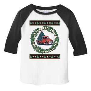 Funny Little Red Truck Hauling A Christmas Tree For Everyone Gift Toddler Fine Jersey T-Shirt