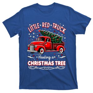 Funny Little Red Truck Hauling A Christmas Tree Xmas Trendy Cute Gift T-Shirt