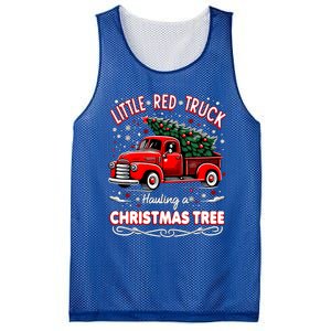 Funny Little Red Truck Hauling A Christmas Tree Xmas Trendy Cute Gift Mesh Reversible Basketball Jersey Tank