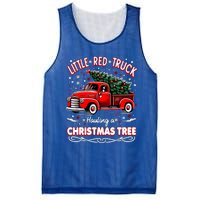 Funny Little Red Truck Hauling A Christmas Tree Xmas Trendy Cute Gift Mesh Reversible Basketball Jersey Tank