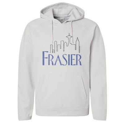 Frasier Logo Raglan Baseball Tee Performance Fleece Hoodie