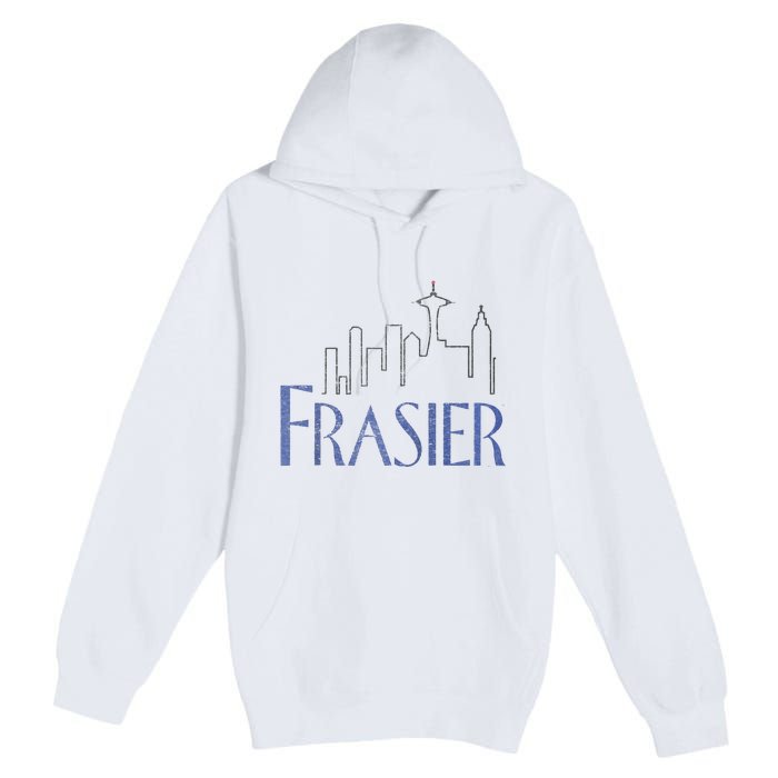 Frasier Logo Raglan Baseball Tee Premium Pullover Hoodie