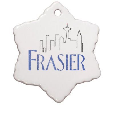 Frasier Logo Raglan Baseball Tee Ceramic Star Ornament