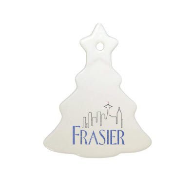 Frasier Logo Raglan Baseball Tee Ceramic Tree Ornament