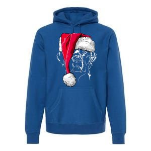 Funny Labrador Retriever Santa Christmas Dog Lab Mom Gift Meaningful Gift Premium Hoodie