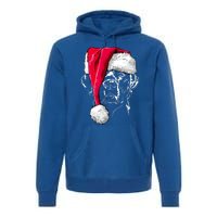 Funny Labrador Retriever Santa Christmas Dog Lab Mom Gift Meaningful Gift Premium Hoodie