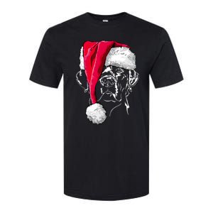 Funny Labrador Retriever Santa Christmas Dog Lab Mom Gift Meaningful Gift Softstyle CVC T-Shirt