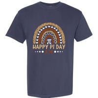 Funny Leopard Rainbow Happy Pi Day Mathematic Math Teacher Gift Garment-Dyed Heavyweight T-Shirt