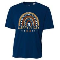 Funny Leopard Rainbow Happy Pi Day Mathematic Math Teacher Gift Cooling Performance Crew T-Shirt