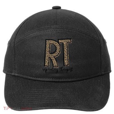 Funny Leopard Rt Therapist Respiratory Therapist Week Funny Gift 7-Panel Snapback Hat
