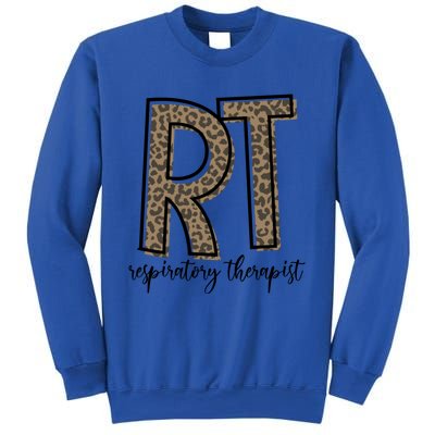 Funny Leopard Rt Therapist Respiratory Therapist Week Funny Gift Sweatshirt