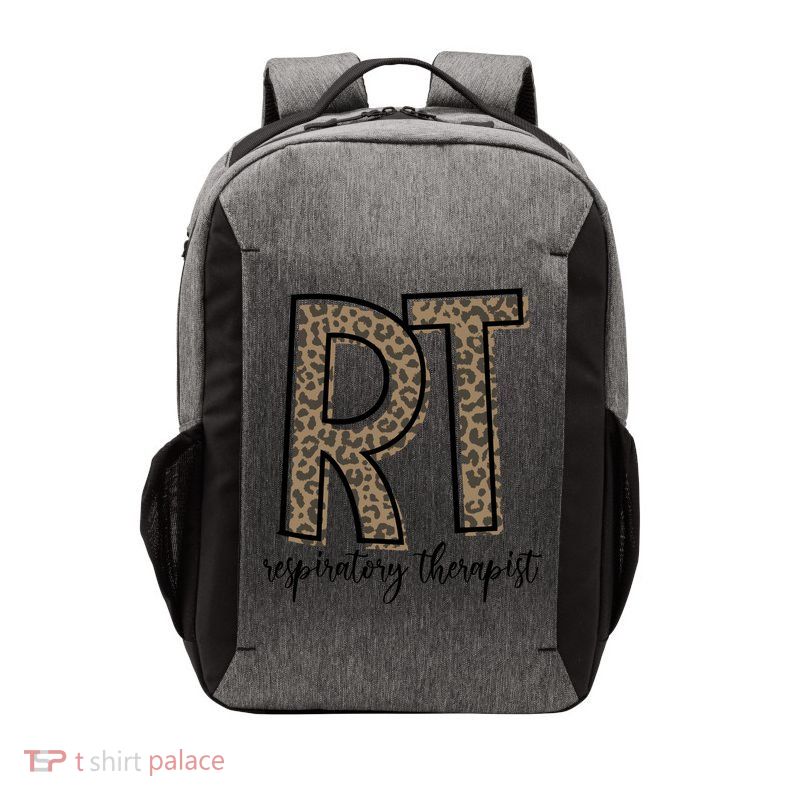Funny Leopard Rt Therapist Respiratory Therapist Week Funny Gift Vector Backpack