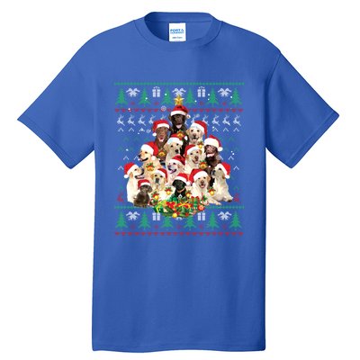 Funny Labrador Retriever Christmas Tree Ugly Sweater Gift Tall T-Shirt