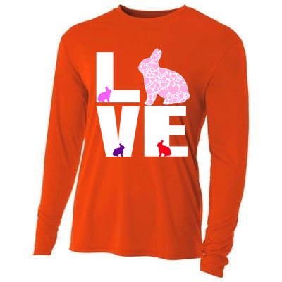 Funny Love Rabbit Bunny Animal Toys Pet Lovers Funny Gift Cooling Performance Long Sleeve Crew