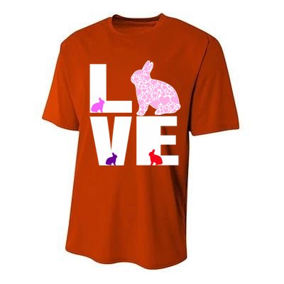 Funny Love Rabbit Bunny Animal Toys Pet Lovers Funny Gift Performance Sprint T-Shirt