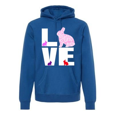 Funny Love Rabbit Bunny Animal Toys Pet Lovers Funny Gift Premium Hoodie