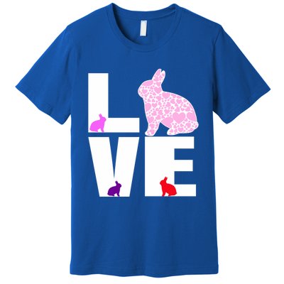 Funny Love Rabbit Bunny Animal Toys Pet Lovers Funny Gift Premium T-Shirt