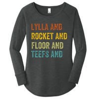 Funny Lylla & Rocket & Floor & Teefs Women's Perfect Tri Tunic Long Sleeve Shirt