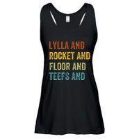 Funny Lylla & Rocket & Floor & Teefs Ladies Essential Flowy Tank