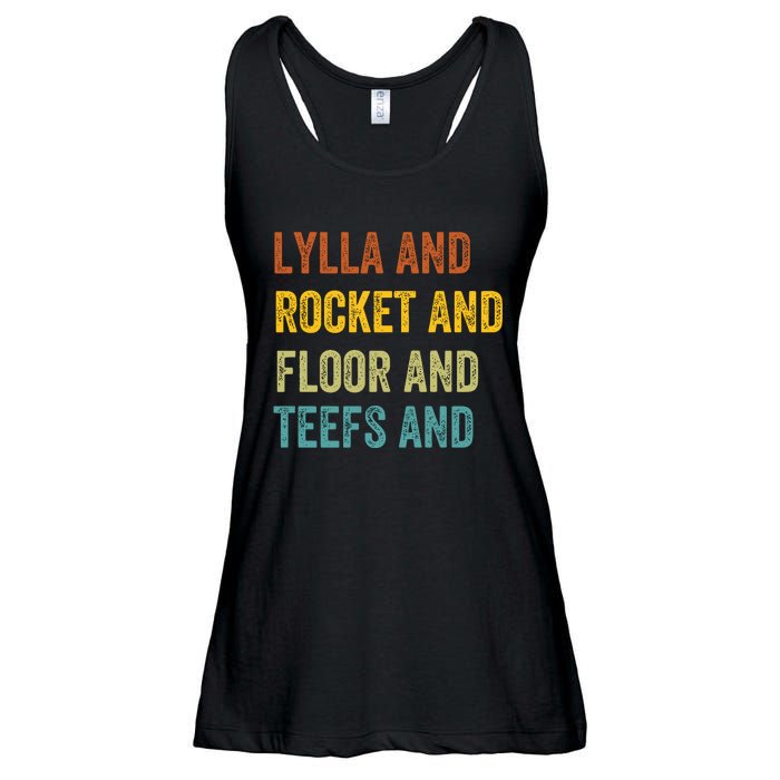 Funny Lylla & Rocket & Floor & Teefs Ladies Essential Flowy Tank