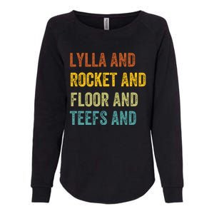 Funny Lylla & Rocket & Floor & Teefs Womens California Wash Sweatshirt