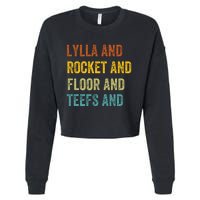 Funny Lylla & Rocket & Floor & Teefs Cropped Pullover Crew