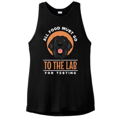 Funny Labrador Retriever Black Lab Fetch Dog Pet Lover Gifts Ladies PosiCharge Tri-Blend Wicking Tank