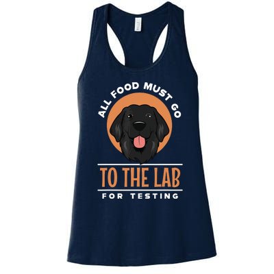 Funny Labrador Retriever Black Lab Fetch Dog Pet Lover Gifts Women's Racerback Tank